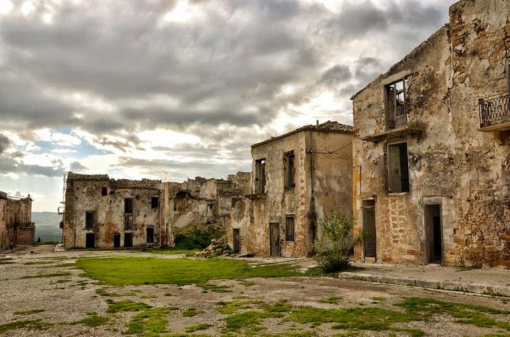 Poggioreale, Sycylia. Ghost cities we Włoszech