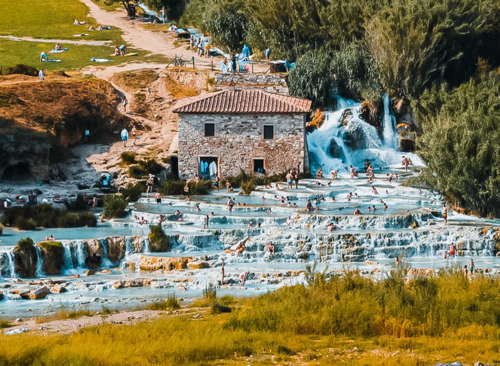 Terme di Saturnia, darmowe termy w Toskanii