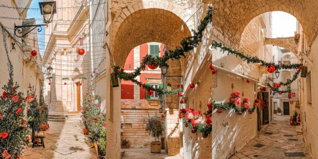 Locorotondo, Apulia (Puglia) w okresie świąt Bożego Narodzenia