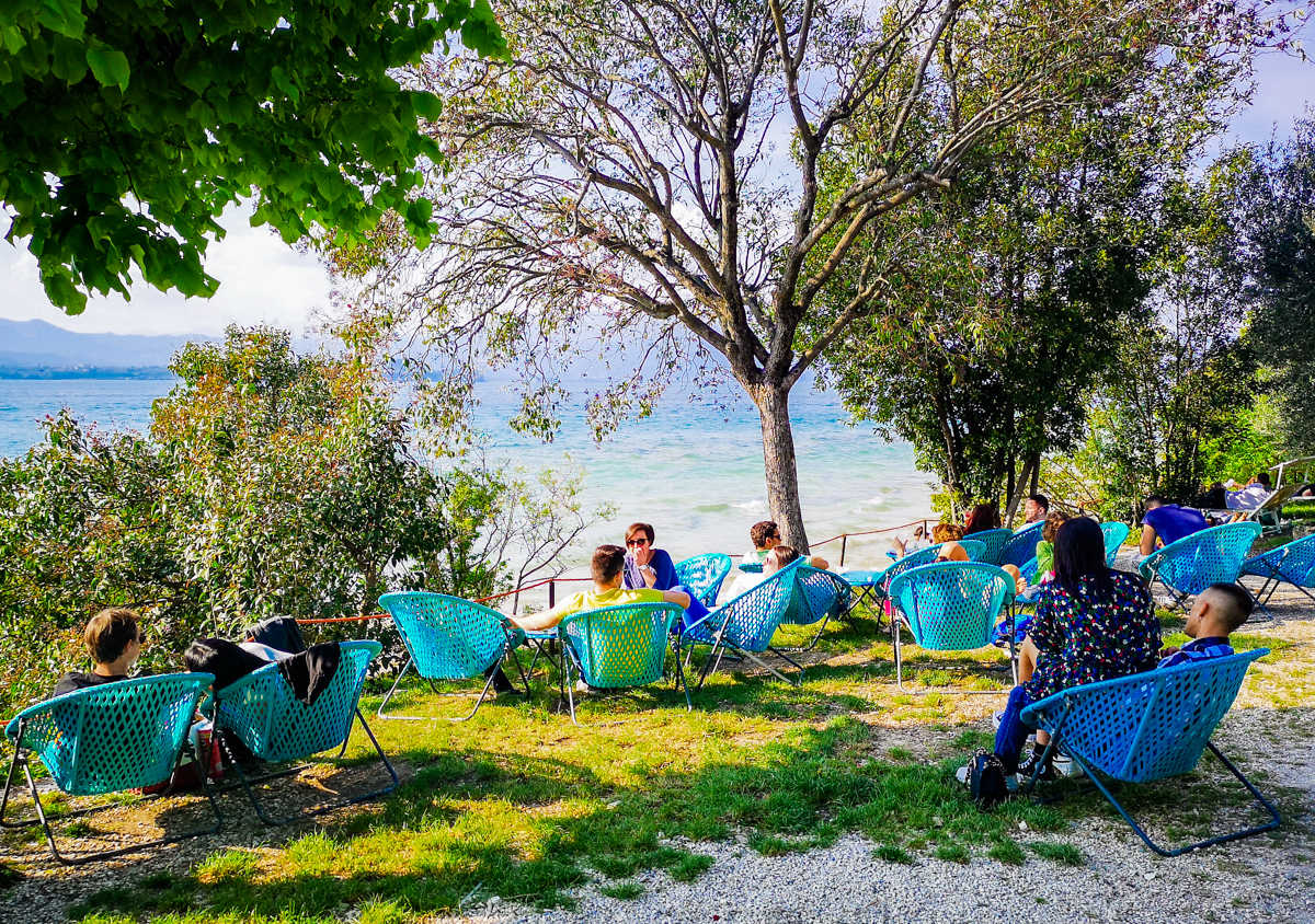 Sirmione, jezioro Garda, Lombardia. Przewodn