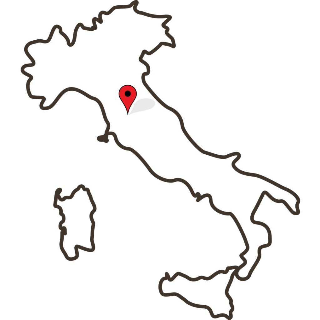Mapa Toskania