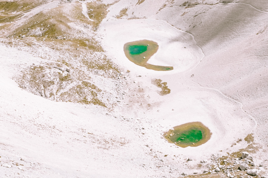Monti Sibillini, Lago di Pilato (widok z Punta di Prato Pulito)